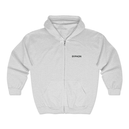 Embroidered Syphon Full Zip Hooded Sweatshirt