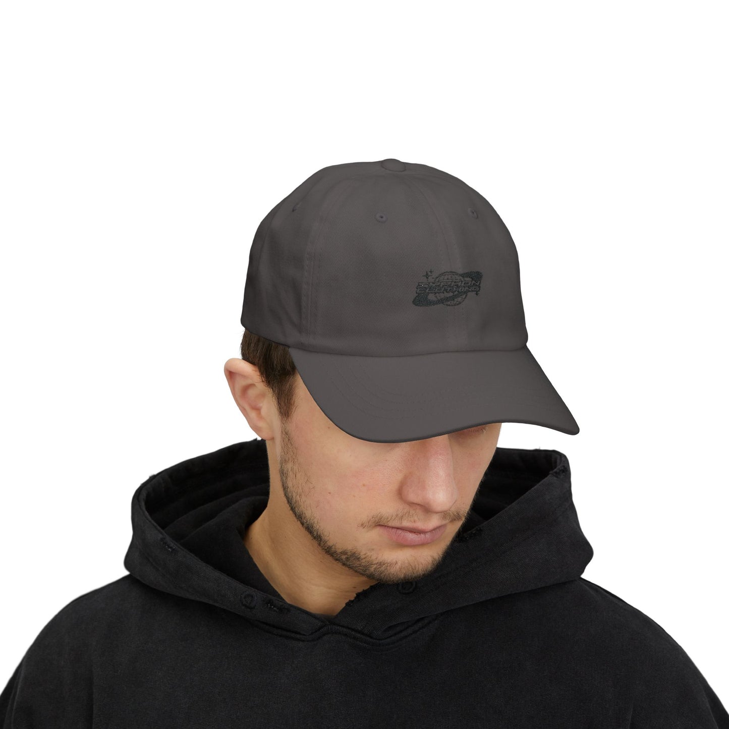 Embroidered Saturn Syphon Design Dad Cap